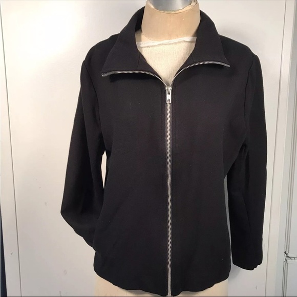Lynn Ritchie Silver black silver zipper Jacket size smalll - Picture 8 of 13